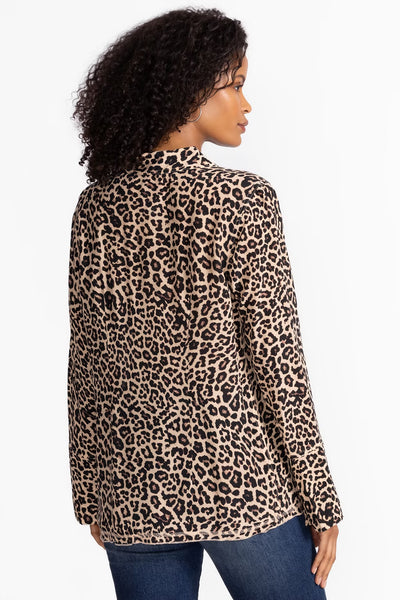 JOHNNY WAS VINTAGE BUTTON DOWN ANIMAL PRINT - LEOPARD SHIRT