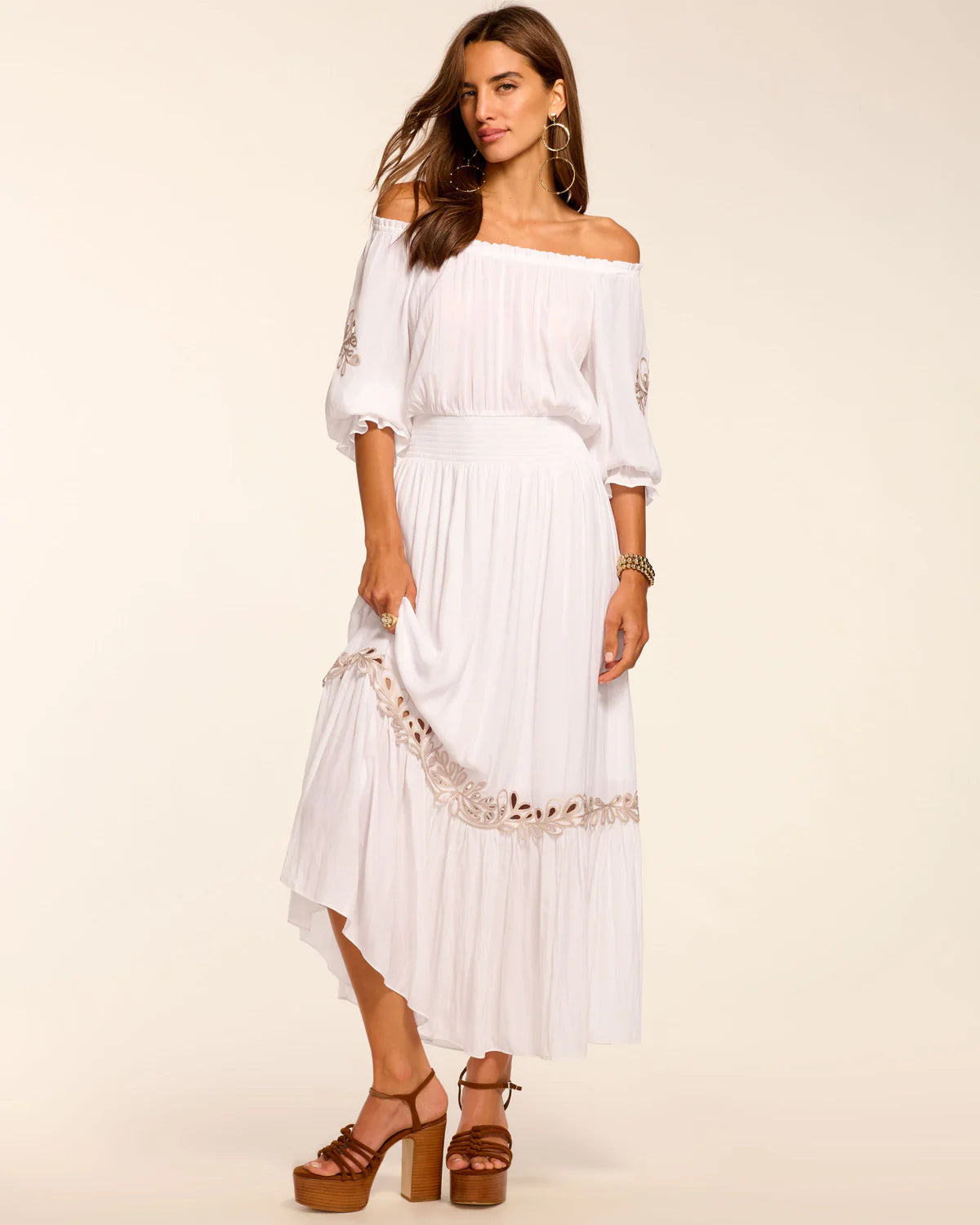 RAMY BROOK WHITE MAXI DRESS