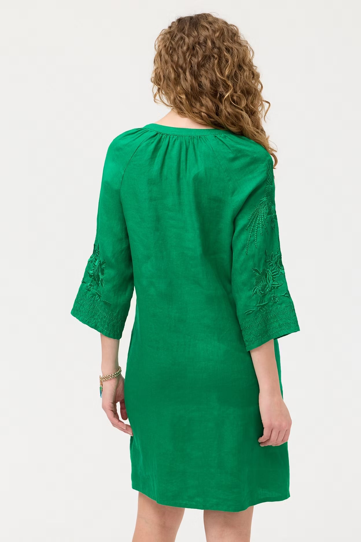JOHNNY WAS LINEN RELAXED RAGLAN DRESS ‑ CARMELITA